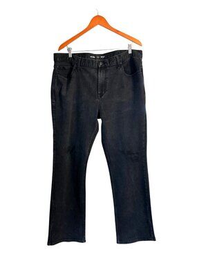 Old Navy Mens Boot-Cut Built In Flex Jeans Size 40x32 Black Denim